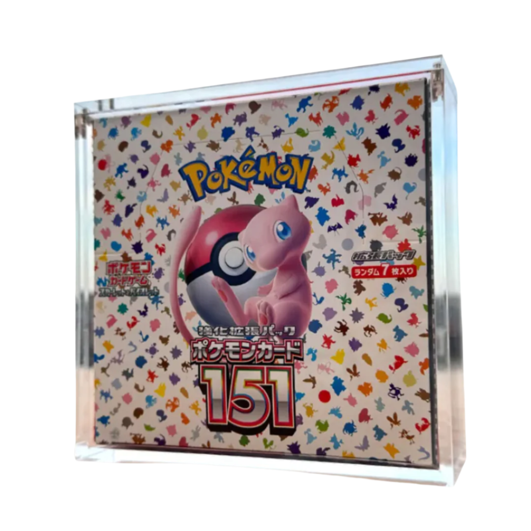 Pokemon Japanese Booster Box Acrylic Magnetic top Case (100% UV Protection) X3