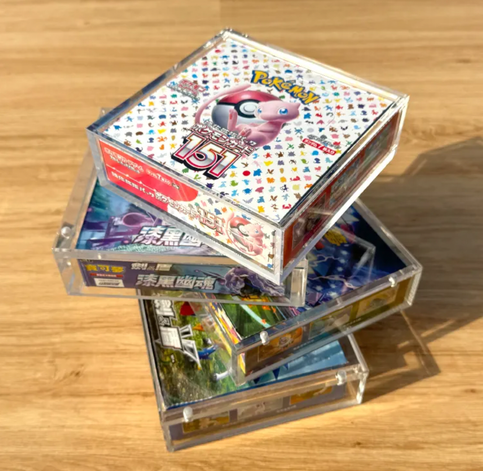 Acrylic Protection Case Magnetic Pokemon Japanese Booster Box